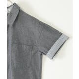 【親子コーデ】シャンブレー5分袖シャツ（120~160cm）  | ikka  | 詳細画像14 