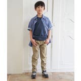 【親子コーデ】シャンブレー5分袖シャツ（120~160cm）  | ikka  | 詳細画像5 