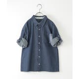 【親子コーデ】リネンライク7分袖2WAYシャツ（110~160cm） | ikka  | 詳細画像22 