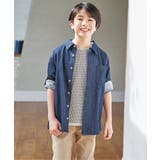 【親子コーデ】リネンライク7分袖2WAYシャツ（110~160cm） | ikka  | 詳細画像3 