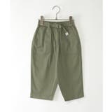 オリーブ | 7分丈ワークパンツ(120~160cm) | ikka
