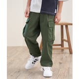【メディア紹介商品】裾ドロストゆるカーゴパンツ(120~160cm) | ikka | 詳細画像1