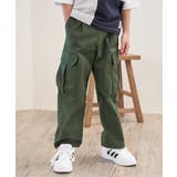 【メディア紹介商品】裾ドロストゆるカーゴパンツ(120~160cm) | ikka | 詳細画像2
