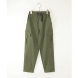 フェイクベルト付きゆるテーパードパンツ（120~160cm） | ikka  | 詳細画像1 