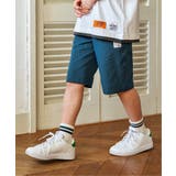 ブルーグリーン | さらっとイージーハーフパンツ（120~160cm） | ikka 