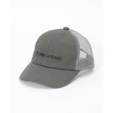 ダークグレー | ツイルメッシュ刺繍キャップ | ikka 