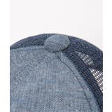 リネンライク刺繍ロゴメッシュキャップ | ikka  | 詳細画像23 