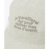 リネンライク刺繍ロゴメッシュキャップ | ikka  | 詳細画像31 