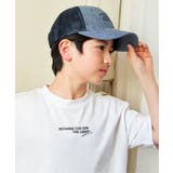 リネンライク刺繍ロゴメッシュキャップ | ikka  | 詳細画像1 