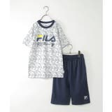 ネイビー | FILA フィラ 総柄セットアップ | ikka