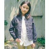 【親子コーデ】メッシュデニムバンドカラージャケット（110~160cm） | ikka  | 詳細画像11 