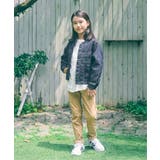 【親子コーデ】メッシュデニムバンドカラージャケット（110~160cm） | ikka  | 詳細画像13 