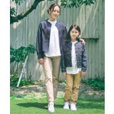 【親子コーデ】メッシュデニムバンドカラージャケット（110~160cm） | ikka  | 詳細画像15 
