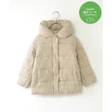 ベージュ | 【親子コーデ】細コールボリューム襟中綿ジャケット(110~160cm) | ikka