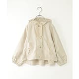 オフホワイト | 【親子コーデ】サテンフレア比翼マンパジャケット（110~160cm） | ikka 