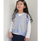 【メディア紹介商品】サイドボタンニットベストアンサンブル（120~160cm）【… | ikka  | 詳細画像3 