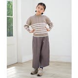 【親子コーデ】コットンMIXボーダーニットプルオーバー（120~160cm） | ikka  | 詳細画像4 