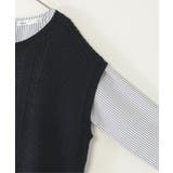 【親子コーデ】サイドリボンニットベストセット（120~160cm） | ikka  | 詳細画像3 