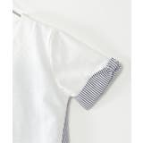 【親子コーデ】ストライプ切り替えTシャツ（120~160cm） | ikka  | 詳細画像11 