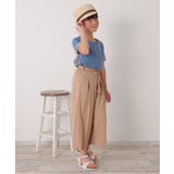 【親子コーデ】ストライプ切り替えTシャツ（120~160cm） | ikka  | 詳細画像5 