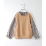 袖チェックフリル襟プルオーバー（120~160cm） | ikka  | 詳細画像11 