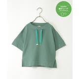 グリーン | 【親子コーデ】コットンUSA鹿の子スピンドルプルオーバー(120~160cm) | ikka