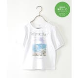 オフホワイト | 【親子コーデ】ボリュームパフ袖プリントT（120~160cm） | ikka 