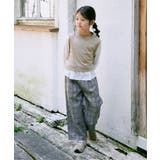 【親子コーデ】ケーブル柄レイヤードプルオーバー（120~160cm） | ikka  | 詳細画像4 