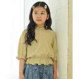 ブラウスライクチェック7分袖プルオーバー（120~160cm） | ikka  | 詳細画像1 