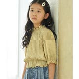 ブラウスライクチェック7分袖プルオーバー（120~160cm） | ikka  | 詳細画像2 