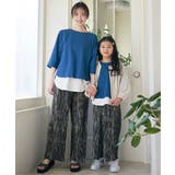 【親子コーデ】梨地裾レイヤー5分袖プルオーバー（120~160cm） | ikka  | 詳細画像10 