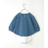 【親子コーデ】梨地裾レイヤー5分袖プルオーバー（120~160cm） | ikka  | 詳細画像13 