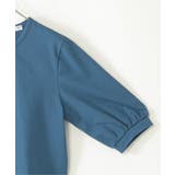 【親子コーデ】梨地裾レイヤー5分袖プルオーバー（120~160cm） | ikka  | 詳細画像14 