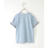 袖ストライプリボンロゴTシャツ(120~160cm) | ikka | 詳細画像7