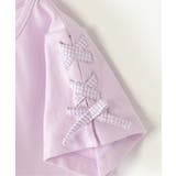 袖ギンガムレースアップTシャツ(120~160cm) | ikka | 詳細画像10