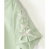 袖ギンガムレースアップTシャツ(120~160cm) | ikka | 詳細画像16