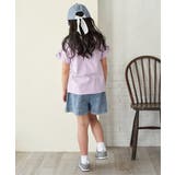 袖ギンガムレースアップTシャツ(120~160cm) | ikka | 詳細画像6