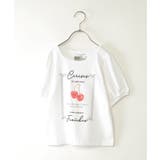 オフホワイト | ボリュームパフ袖グラフィックTシャツ（120~160cm） | ikka 