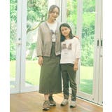 【親子コーデ】フォトロゴプリント7分袖Tシャツ（120~160cm） | ikka  | 詳細画像8 