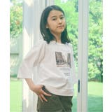 【親子コーデ】フォトロゴプリント7分袖Tシャツ（120~160cm） | ikka  | 詳細画像4 
