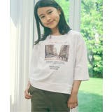 【親子コーデ】フォトロゴプリント7分袖Tシャツ（120~160cm） | ikka  | 詳細画像5 