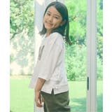 【親子コーデ】フォトロゴプリント7分袖Tシャツ（120~160cm） | ikka  | 詳細画像6 