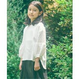 【親子コーデ】7分袖キカレース切り替えTシャツ（120~160cm） | ikka  | 詳細画像4 