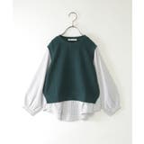 【親子コーデ】ケーブル柄レイヤードプルオーバー（120~160cm） | ikka  | 詳細画像26 