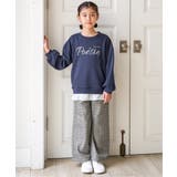 【親子コーデ】裾シフォン箔ロゴプルオーバー（120~160cm） | ikka  | 詳細画像9 