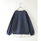 【親子コーデ】裾シフォン箔ロゴプルオーバー（120~160cm） | ikka  | 詳細画像13 