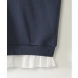 【親子コーデ】裾シフォン箔ロゴプルオーバー（120~160cm） | ikka  | 詳細画像16 