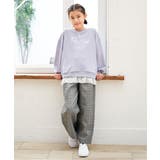 【親子コーデ】裾シフォン箔ロゴプルオーバー（120~160cm） | ikka  | 詳細画像6 