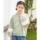 袖ファー刺繍ラインストーンプルオーバー（120~160cm） | ikka  | 詳細画像3 