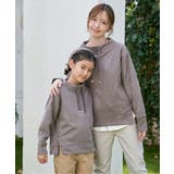 フェイクスエードサイドジップ使いプルオーバー（120~160cm） | ikka  | 詳細画像9 